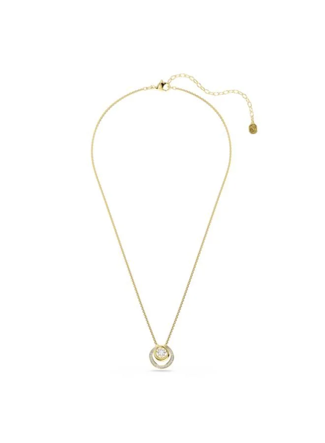 SWAROVSKI Hyperbola White Crystal Gold Tone Plated Pendant Necklace